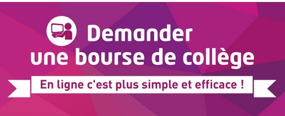 Demander une bourse de collège