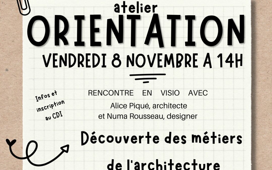 Atelier orientation 4e-3e